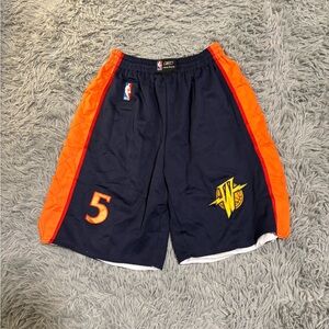 Vintage Reebok NBA Men’s Golden State Warriors Blue Basketball Shorts